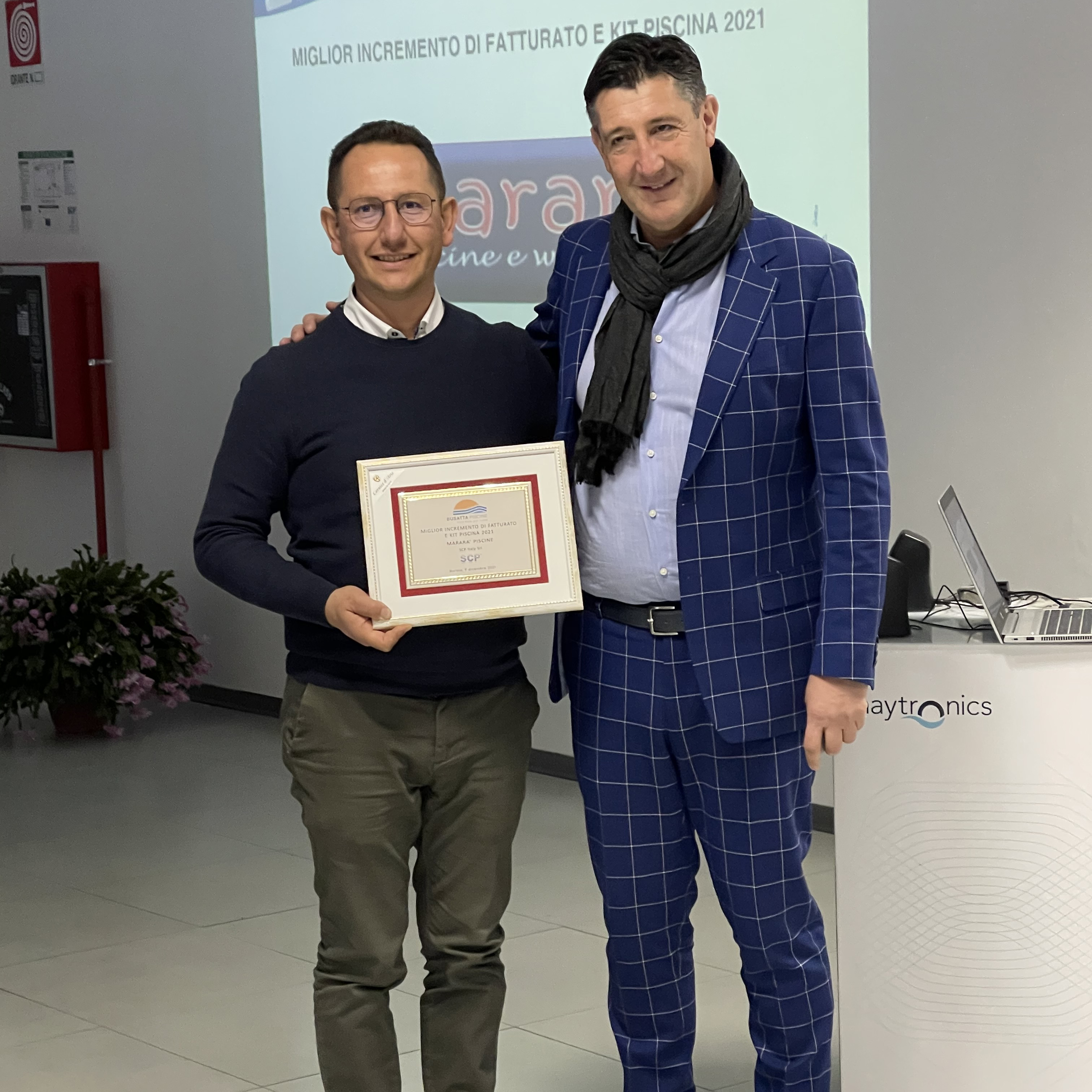 Best Increase in Turnover and Pool Kit 2021 Award, Mararà Piscine from Caltanissetta