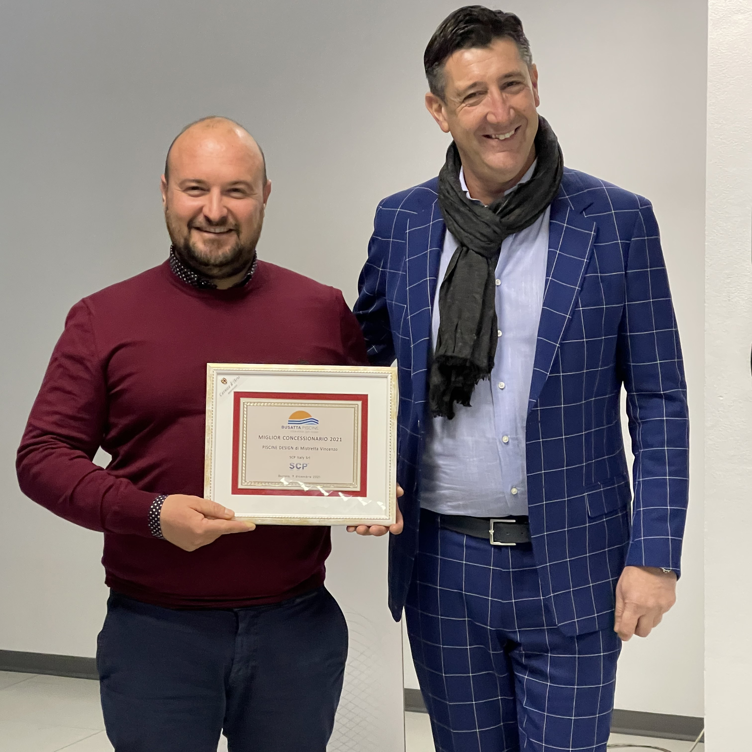 2021 Best Dealer Award, Piscine Design company of Vincenzo Mistretta of Alcamo | BUSATTA PISCINE